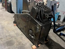 2500 lb. Baird, coil cradle & straightener, 8" x .090" stock, 48" outside dimension, 7-roll straightener