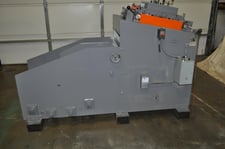 3000 lb. Jaco #JSGCC-10, coil cradle & straightener, 10" x .125" stock, 48" outside dimension, 7-roll
