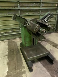 2500 lb. American Steel Line, non-motorized uncoiler, 18" mandrel width, 60" outside dimensions, 16"-20" ID
