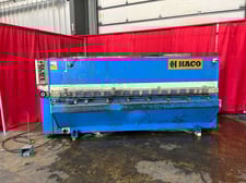 1/4" x 10' Haco #TS-3006, hydraulic shear, adj. stroke, front operated power back gauge, 112" squaring arm