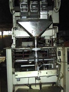 Triangle #S5C, Triangle Form Fill & Seal, pulsamatic, single spout, (3) scales, discharge conveyor
