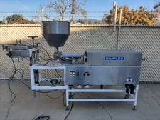 Simplex #AV200, Twin Piston Automatic Filler, 6-40 cpm, 0.66-160 oz fill volume, 6 liters max fill volume