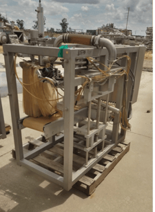Upper Limits #M300, Pouch Bagger/Sealer, 2" diameter Fill pipe, 14" width horizontal heated sealing jaws, 9"