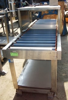 Steris #1100, Bottle/Vial Filler, 36" L x 24" width x 17" tall Chamber, 24" width x 8' L conveyor w/ 2-5/8"