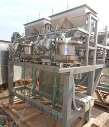 Action Pac, Weigh Filler & Sorter, Stainless Steel, (4) 18" diameter Weigh scale dimpled buckets