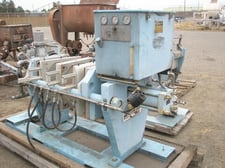 18" Shriver #M470FB, Filter Press, recessed plate, 1/2" recess, (3) plates, 225 psi filtering pressure, 4000