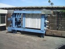 36" Durco #SOE 27587, Filter Press, (36) polypropylene recessed plates, 17" x 15" x 15" H tank, 2 HP, 230/460