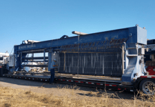 59" Pacific Filter Filter #1500N232B-130/260BRACBS, Plate Filter Press, (67) 3" thick plates, 1" recess, 5400