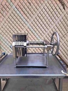 8 Schenk, Plate & Frame Pad Filter, (5) 5/16" thick perforated plates, (4) 8" x 8" x 3/8" thick frame, 1/2"