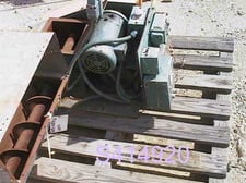 Amacoil #Size-8X8, Plastic Scrap Grinder, 6" diameter Discharge x 36" L auger conveyor, (2) rotating & (2)