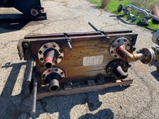 65 sq.ft., GEA, NT100T BYF-150, Plate-Type Heat Exchanger, (16) 34" x 18" S/S plates, frame has additional