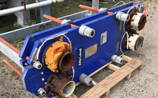 193 sq.ft., Alfa-Laval, M15-BFG, plate heat exchanger, Stainless Steel plates, 150 psi @ 230&deg;F, 2001