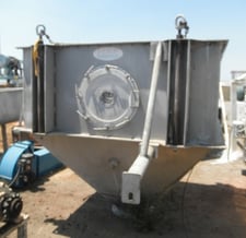 125 cu.ft. HAF Equipment Inc. #Surge-Hopper, Hopper, Stainless Steel, 70" width x 70" L x 32" straight side
