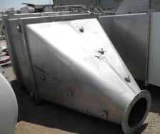 200 cu.ft. Anderson Dahlen, Hopper, Stainless Steel, 5' width x 5' L x 5.5' straight side, 5' deep cone