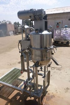 10 gallon Groen/Dover #DN/VA/RA-10, Stainless Steel Jacketed Vacuum Agitated Reactor/Kettle, 16" diameter x