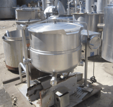 40 gallon Cleveland #KGL-40, Kettle, jacketed, gas-fired, 26" diameter x 24" deep, 2" bottom discharge, 50