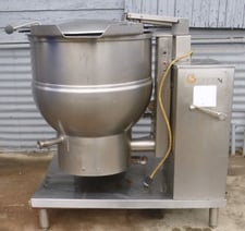 40 gallon Groen/Dover #DHT/IP-40, Jacketed Tilting Kettle, gas-fired, Stainless Steel, 26" diameter x 22" H