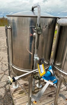 60 gallon Groen #KR-60 SP, Jacketed Kettle w/internal basket, Stainless Steel, 26" diameter x 36" deep Bowl
