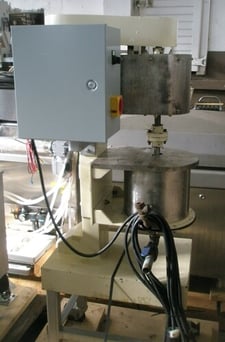 Ptezholdt #HKM80, Media Mill, Carbon Steel, 10" diameter x 4.5' H, 1" jacket connections