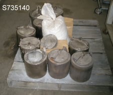 Grinding Jar, Stainless Steel, 1.3 gallon capacity, 8" diameter x 8" H Jar size, 9.5" x 12" overal dimension