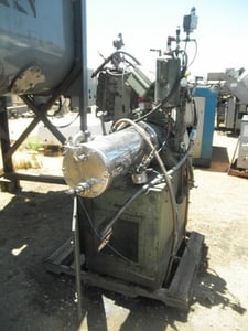 Netzsch #LME20, Horizontal Wet Grinding Mill/Media Mill, 22.7 liter Stainless Steel jacketed Barrel, 10"