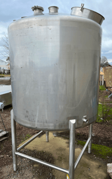 525 gallon Sprinkman, Stainless Steel Tank, DT/CB, 48" diameter x 48" straight side, 2010
