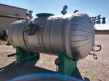 750 gallon Pro-Fab #P08042A, 316 Stainless Steel Reboiler Tank, 50 psi/FV, 48" diameter x 90" long straight