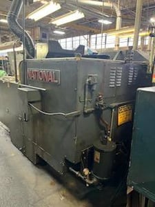 9/16" x 5.9" National #89, 2-die 3-punch cold header, 50 HP, 100 PPM, punch kick-off