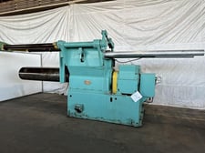 80000 lb. Yoder, recoiler, 84" width, 80" OD, 24" ID, hydraulic expansion & collapse, hydraulic gripper