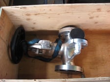 4" Rockwell, class 900, 900 lb. steam valve, WCB body, CR13 stem, reconditioned