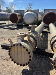 437 sq.ft., 180 psi shell, 150 psi tube, Fabsco, Horizontal Utube Heat Exchanger, 290&deg;F, Stainless Steel