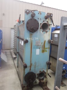 1667 sq.ft., Alfa-Laval, AM20-WFC, plate heat exchanger, 150 psi, 250&deg;F, Carbon Steel frame, 316 Stainless