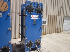 1119 sq.ft., APV #TR9GN-M11, plate heat exchanger, 96 psi, 320&deg;F, (125) plates, 2008