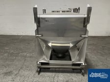 Matcon IBC Bin, Stainless Steel, 1000 Liter, cone bottom type, powder bin type