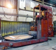 Mattison, 120" rotary surface grinder, 60" under wheel, 300 HP drive, 1981