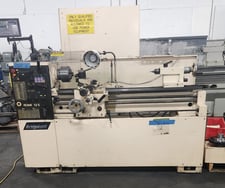 13" x 40" Bridgeport #Romi-13.5, engine lathe, 6" Cushman 3-jaw chuck, 1-3/8" bore, 80-2500 RPM, inch/metric