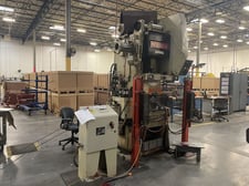 60 Ton, Niagara #M-60, C-frame press with ServoMax IV feeder & Samco uncoiler, 4" stroke, 14" SH