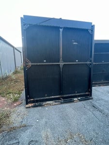 CTD Project Eagle #F60, radiator, multi-wing blade, fan, guards, pulleys, pedestal, 2005