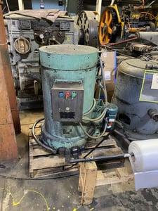 New Holland Ltd #K90, spin dryer, 18" x 18" basket, 150 lb. max load, 2 HP, with heater