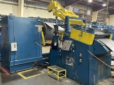 20000 lb. Coe Press Equipment, conventional servo coil feed line, 36" width,.125" thickness, 72" OD, 1999