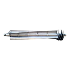 Stainless Steel Finisher Shaft, 67.75" length, 12" width