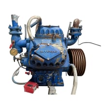 Mycom #N6A, 6-Cylinder Reciprocating Compressor, Belt Driven