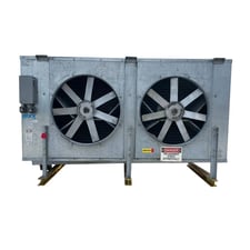 2 Fans, Krack #PCS2L-5310-4-5-RBA-HGU-LH, Ammonia Evaporator Coil, Low Temperature