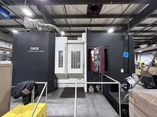 OKK #HM-1000S, horizontal machining center, 60 automatic tool changer, 55.2" X, 43.3" Y, 39.4" Z, 12000 RPM