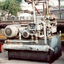 40 HP Vickers Pumps #4535V60A38 1CC12, 98 GPM, 350 gallon tank, 1200 RPM, 460 V.