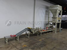 Hamer Fischbein #600NW, complete bag filling system, 5-15 bags/minute, Allen Bradley controller & touch