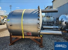 1056 gallon Hundom #HDRH-4000, Process Kettle, Stainless Steel, 4000 Liter, 72" diameter x 60" straight side