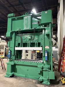 300 Ton, Minster Hevi Stamper #E2-300-84-48, straight side double crank press, 12" stroke, 30" Shut Height