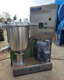 200 liter Scott Turbon #SM200L-50, Mixer, 24" dia. x 26" deep bowl, 50 HP, 1760 RPM, 230/460 V.