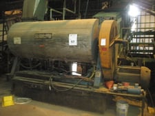100 cu.ft. Con-vey Systems, Continuous Paddle Mixer/Dryer, 4' diameter x 9' L jacketed chamber, (26) 10" x 5"